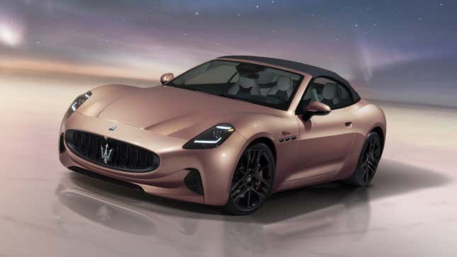 A render of the front quarter on the GranCabrio Folgore. 